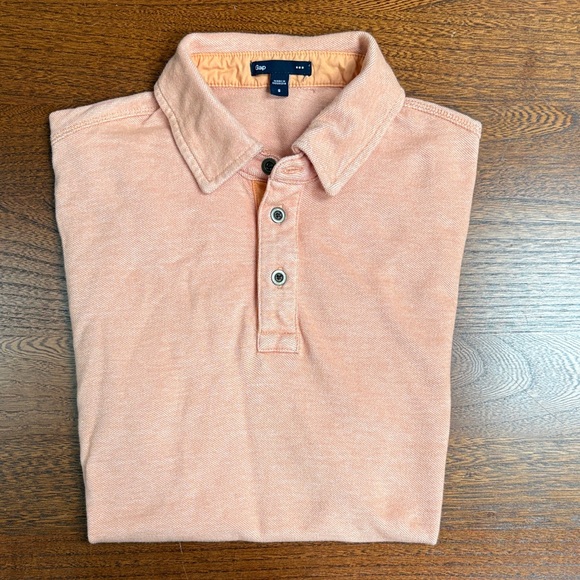 3 for $20 GAP Men's Light Orange Polo Shirt Small - Picture 1 of 7